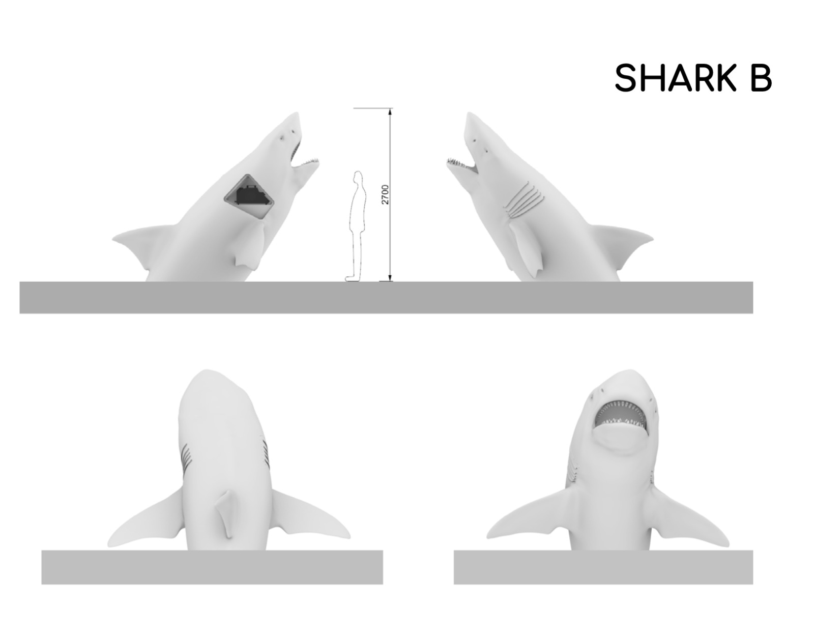 Megalodon shark dimensions